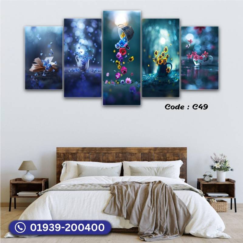 5 panel wall canvas code: C49