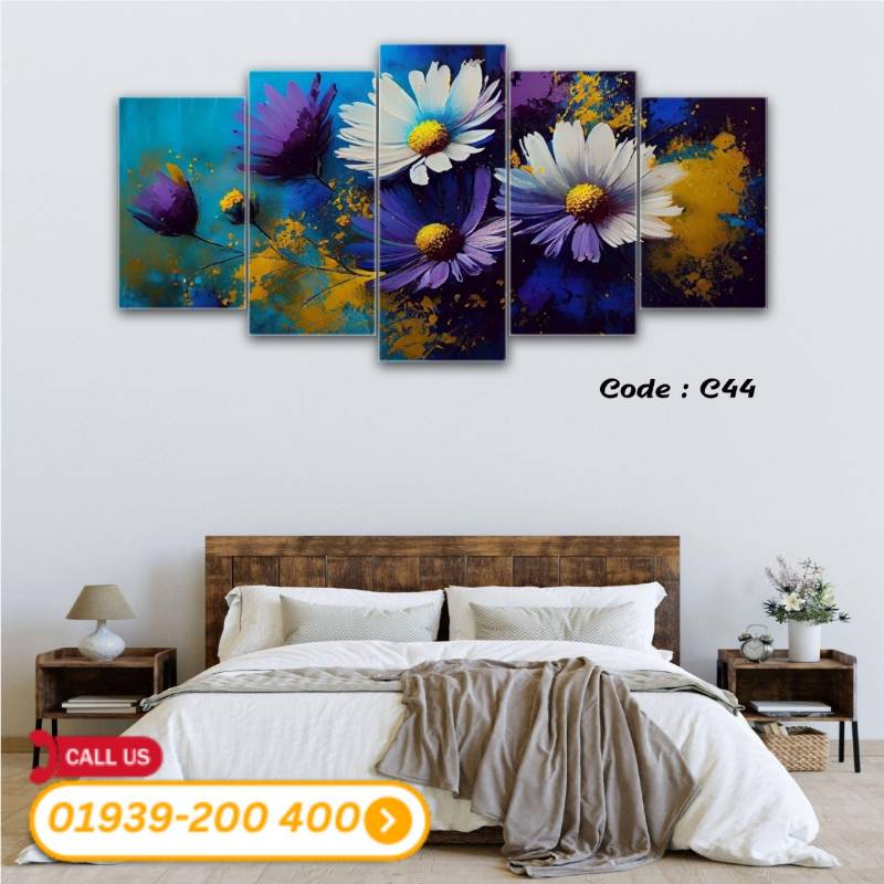 5 panel wall canvas code: C44